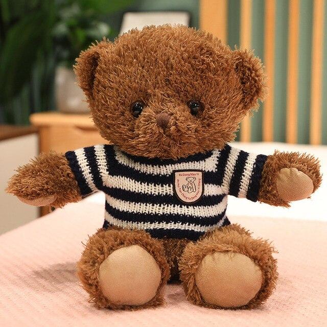 45cm Lovely Plush Sweater Teddy Bear Toys Adorable Classical Bear Dolls Stuffed Soft Animal Pillow Valentine S Gift For Girlfriend