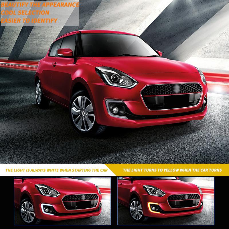Suzuki Swift SZ 17-19 Fog Light Kit: Headlight, Bumper, Daytime Running Light Assembly