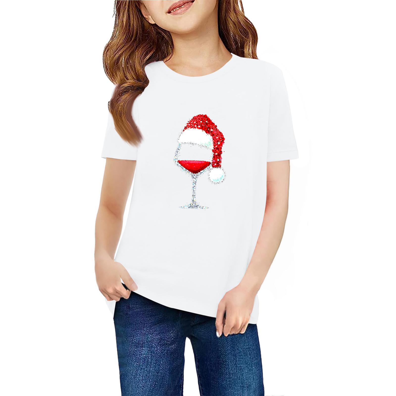 

Children s Short Sleeve Neck T-Shirt Animal Print Daily Casual Top 130 білий