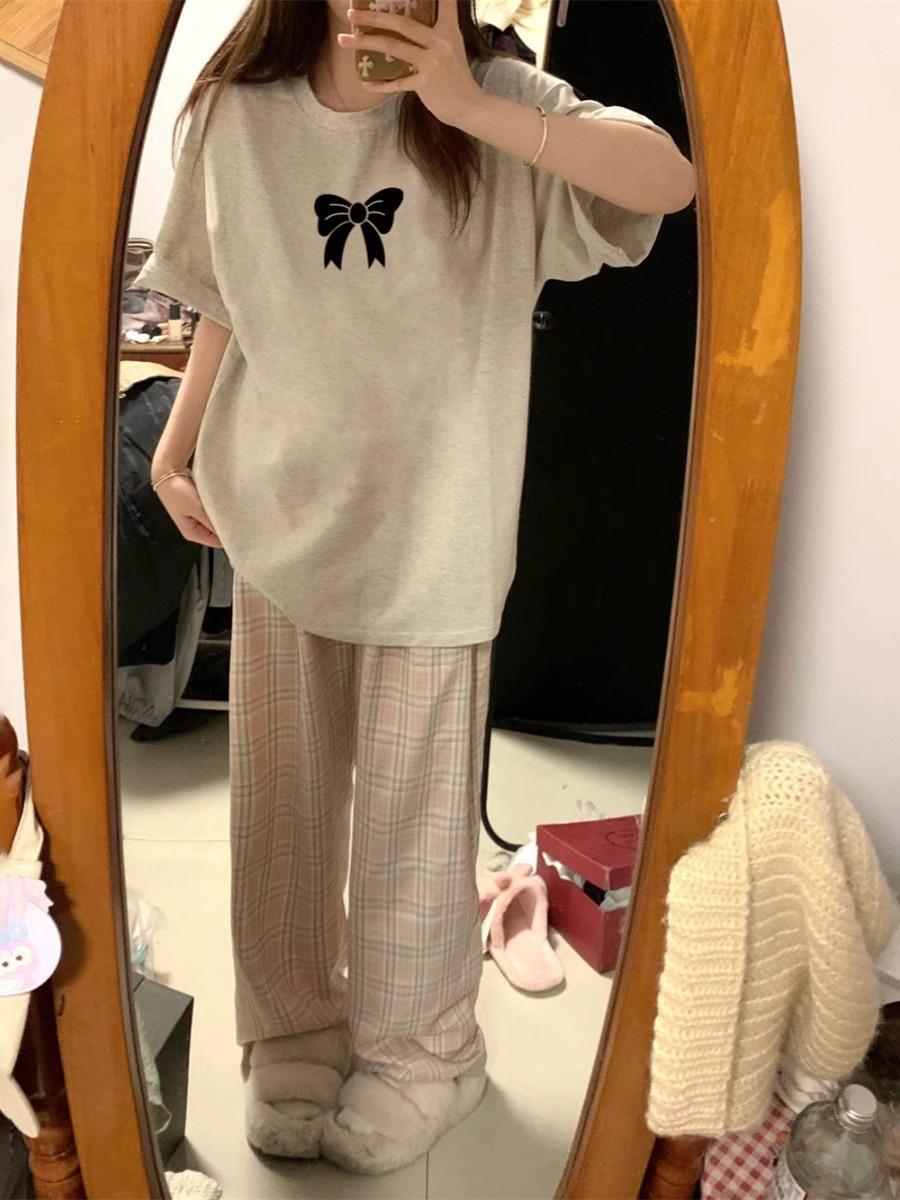 

Women s 2025 American Retro Gray Short Sleeve T-Shirt - Summer Loose Fit, Trendy Niche Design L [High Quality] хізер сірий колір