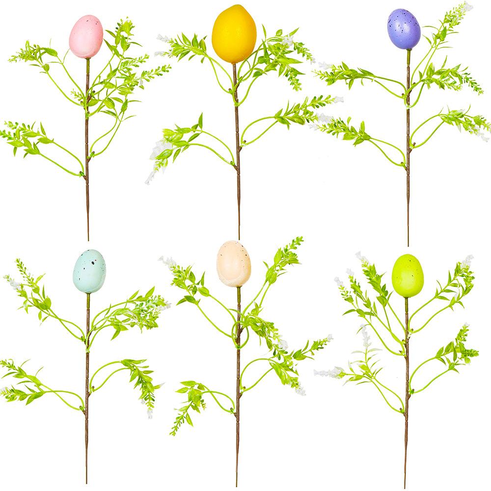 Simulation Green Plant Easter Egg Single Home Wedding Decoration Simulation Spring Single