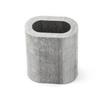 100 X PRESSKLEMME FÜR SEIL 12mm Aluminum Drahtseilklemme Stahlseil Seil Draht Stahl Drahtseil