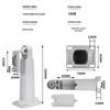 Aluminum Alloy Hidden Cable Outdoor Camera Bracket 180B - Universal Fit for Hikvision/Dahua