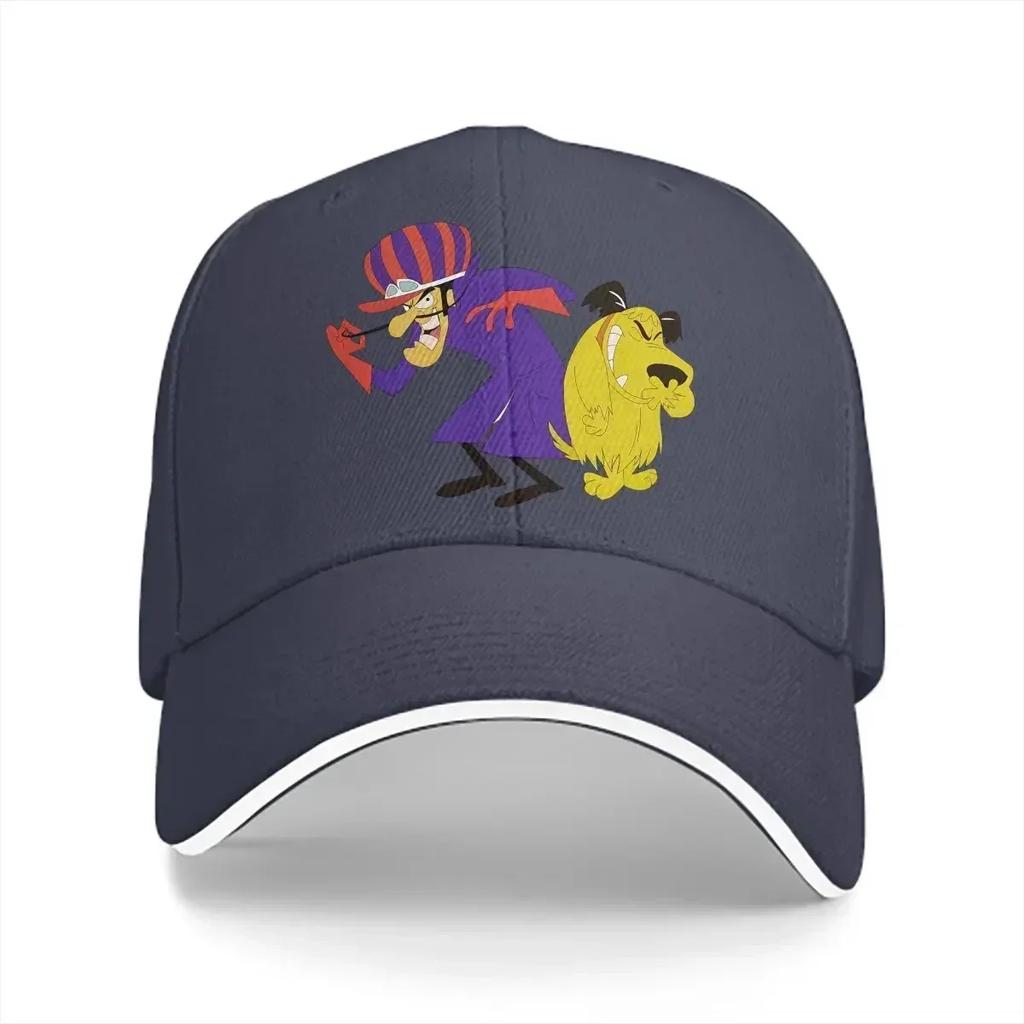 Washed Unisexs Baseball Cap Smile Sports Snapback Caps Dad Hat Wacky Races 60s Cartoon Hats