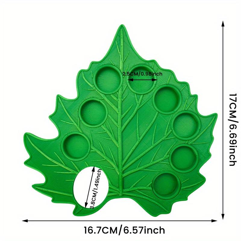1Pc Easy-to-clean Green Plastic Creative Leaf Shape Palette for Art, Calligraphy, Drawing, Halloween or Christmas Gifts