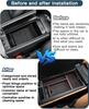 Console Organizer for 2022-2026 Lexus NX/RZ Accessories Armrest Storage Tray Black ABS High Quality Easy Install Space Saving