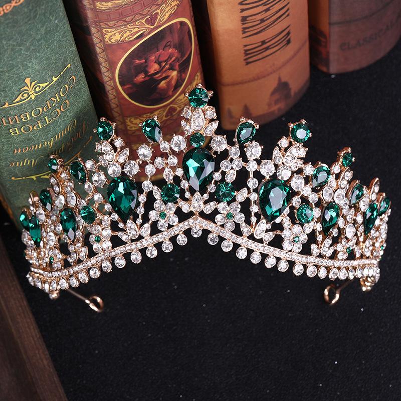 2026 Crown Europe and America, Crystal Crown Headband, Crown, Bridal Hair Accessories Travel Photography Headgear
