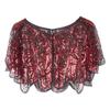 Sequins Lace Shawls Palaces Styles Women Shawls Sunscreen Hollows Out Cloak Tippet for Travel and Shopping