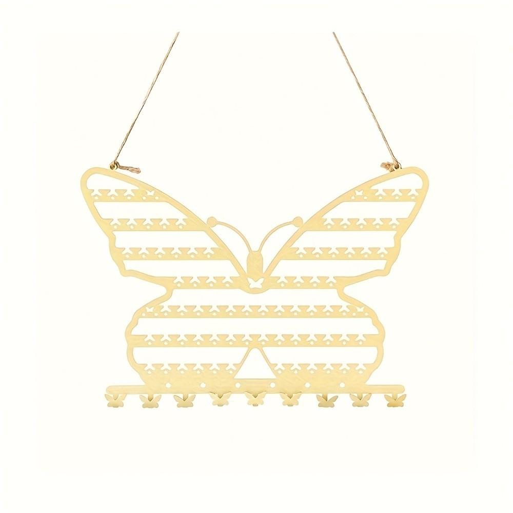 With Hooks Jewelry Organizer Wall Mounted Jewelry Display Rack Necklace Holder Home Decoration