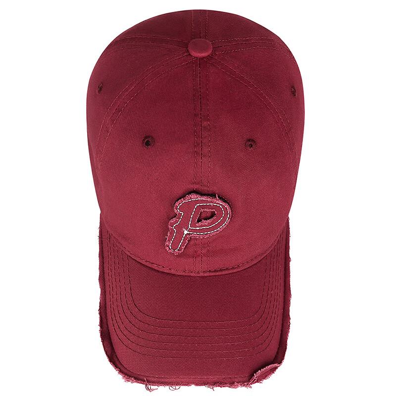 Zhenyueqi Embroidered 'P' Distressed Baseball Cap