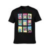 Character Grid TShirt Summer Casual Loose TShirt