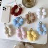Plush Pompon Mobile Phone Charm & Bracelet Chain for Autumn/Winter