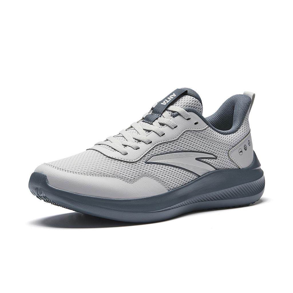 Anta Sky Fabric Low Top Lightweight Cushioning Lightweight Running Shoes Men's Microchip Gray/Smoke Coal Gray 912615541-2