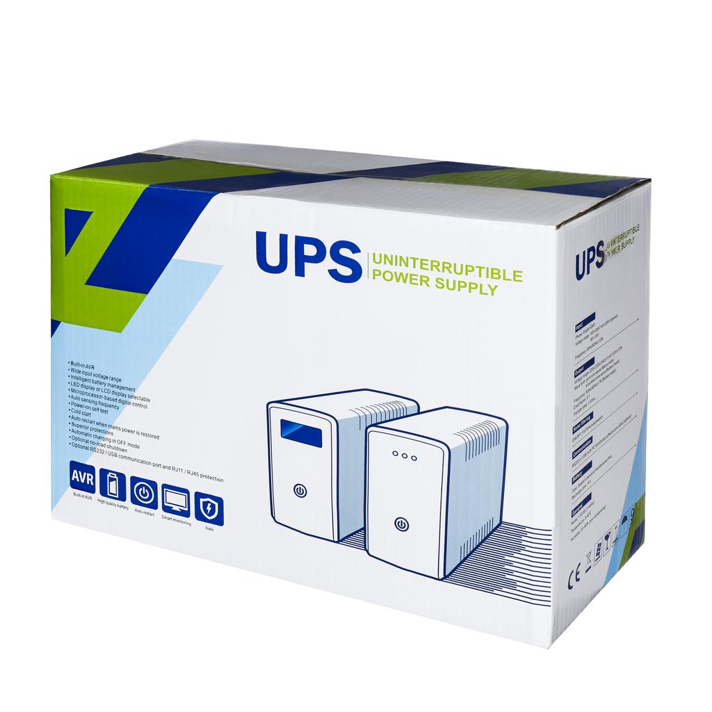 Zasilacz Awaryjny Ups Biurowy 600Va 360W Lcd 2X Schuko Line-Interactive