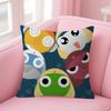Funny Cartoon K-Keroro Gunsou Frog Cushion Cover Pillow Cover Decor Pillowcase Printed Cushion Case For Couch
