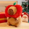 Plush Christmas Capybara Toy Festive Xmas Decoration Stuffed Doll Gift Kids
