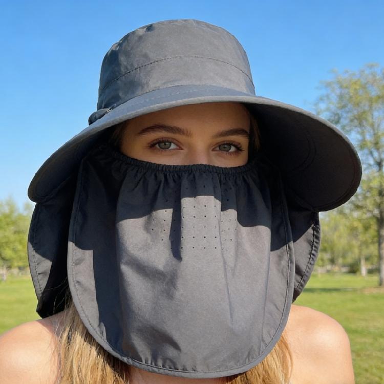 Sun Protections Meshes Fisherman Hat Hiking Outdoor Beach Cap Large Brims Sun Hat Men Women Breathable Fishing Cap