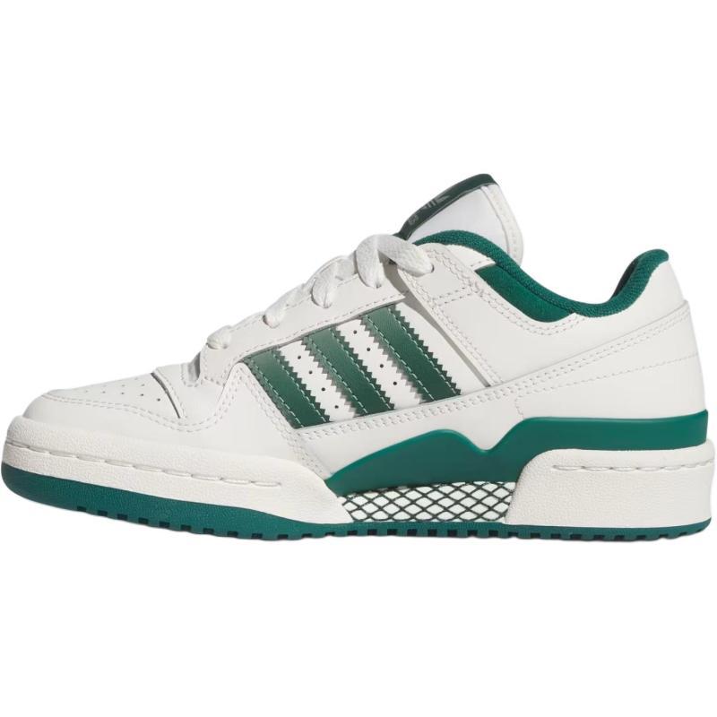 

Adidas Originals FORUM Abrasion Resistant Low Top Kids Skateboarding Shoes White Green Sneakers JI0404 36.5