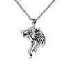 Stainless Steel Snake Pendant, Retro Personalized Python Titanium Steel Necklace Pendant Jewelry