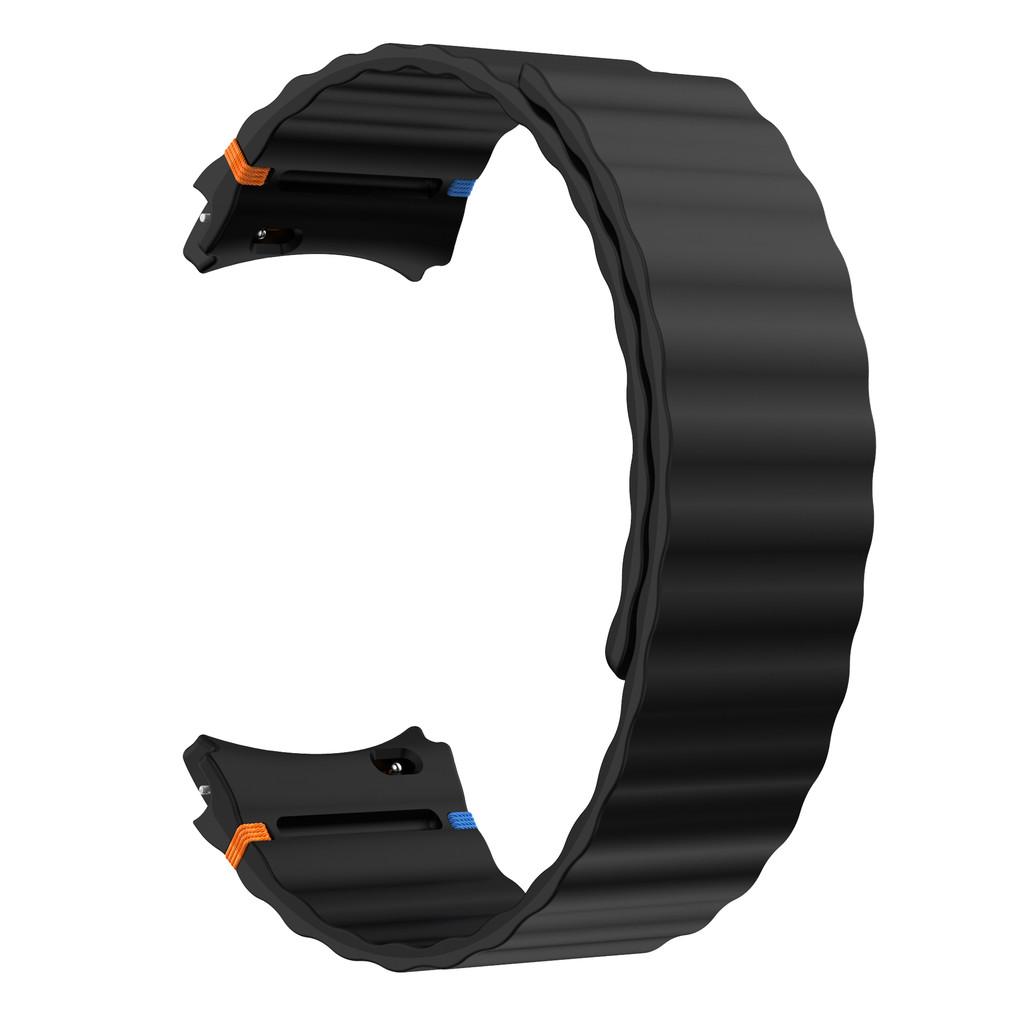 No Gaps Magnetic Silicone Strap Compatible for Samsung Galaxy Watch 7 6 5 4 FE 40mm 44mm Strap for Watch 6/4 classic 5 pro Sport