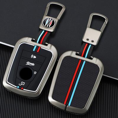 Zinc Alloy+Silicone Car Smart Remote Key Case Cover Protective Shell Fob For Bmw I3 I8 Series Car Interior Keychain Accessories