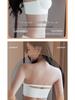 Strapless Gathered Push-Up Bra with Non-Slip Invisible Support