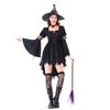 Halloween Witch Costume Adult Black Gothic Dress Stage Costume Mori Witch Hat Costume
