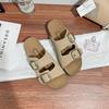 Zhou Yutong Shen Yue, the same style, Baili Shengqiao toast 2nd generation thick-soled Boken slippers 2025 new sandals women's outer wear