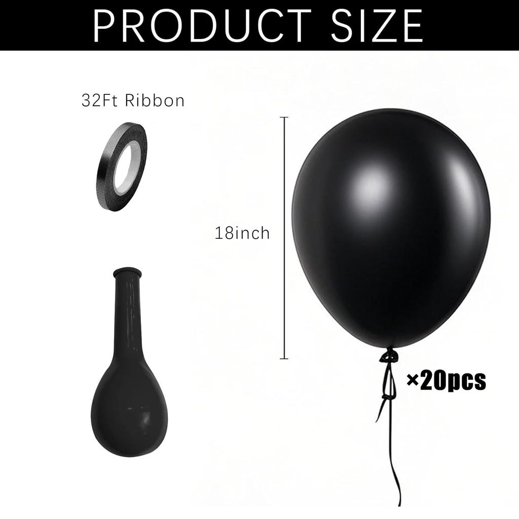 18inch 20pcs multi-color balloon set,suitable for weddings, birthdays, themed parties, pre wedding parties,and family gatherings