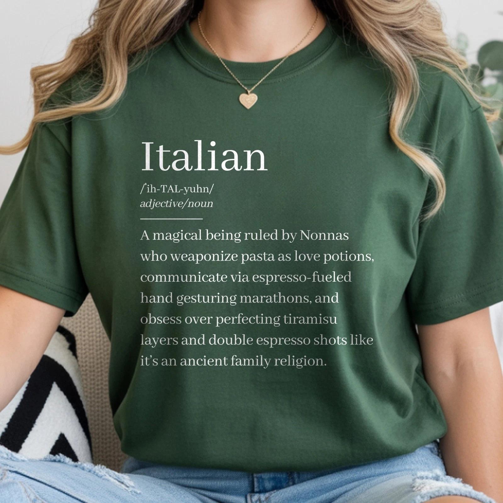 Italian Definition tee, Nonna Birthday Gift, Italian Pride T-Shirt L