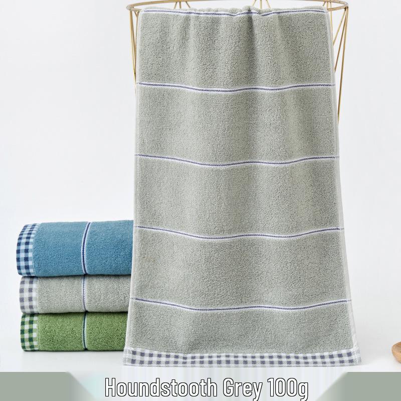 100% Bomull Absorberande Vuxenhandduk – Förtjockad, Mjuk, Ren Bomull