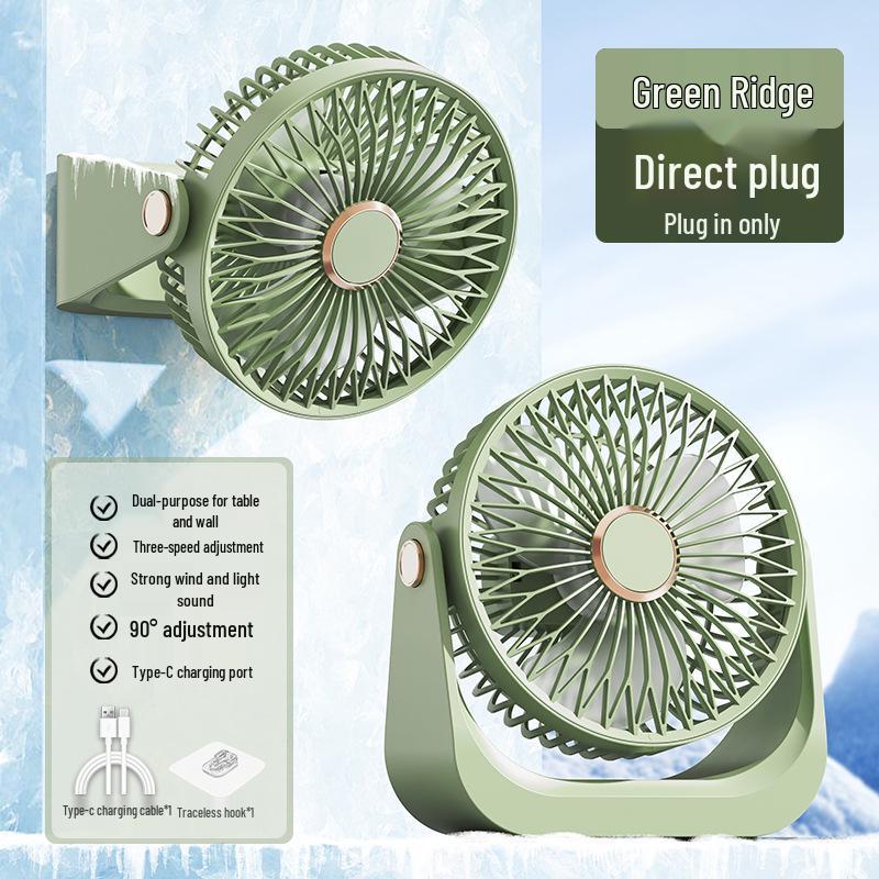 

2026 Portable Wall-Mounted Desktop Fan for Student Dormitory & Office, No-Drill Mini Small Fan Contact Support