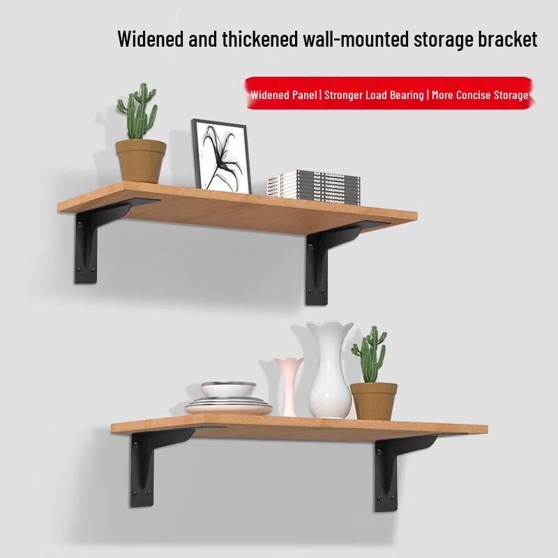 Heavy-Duty Triangle Bracket Wall Shelf Kit