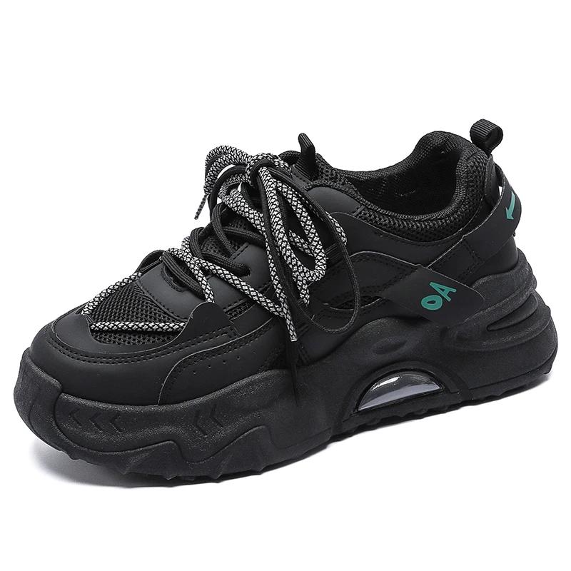 Dad Laced Flatform Stiletto Womens Shoes Thick Platform Heel Sneakers Sport Models Snackers Snaeaker Top Sale Gym What's