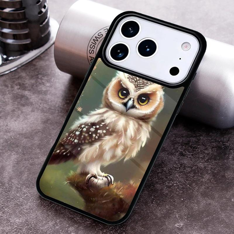 Baby Owl Phone Case For iPhone 17 16 15 14 13 12 11 Pro Max Plus 17Air Soft Silicone Cover