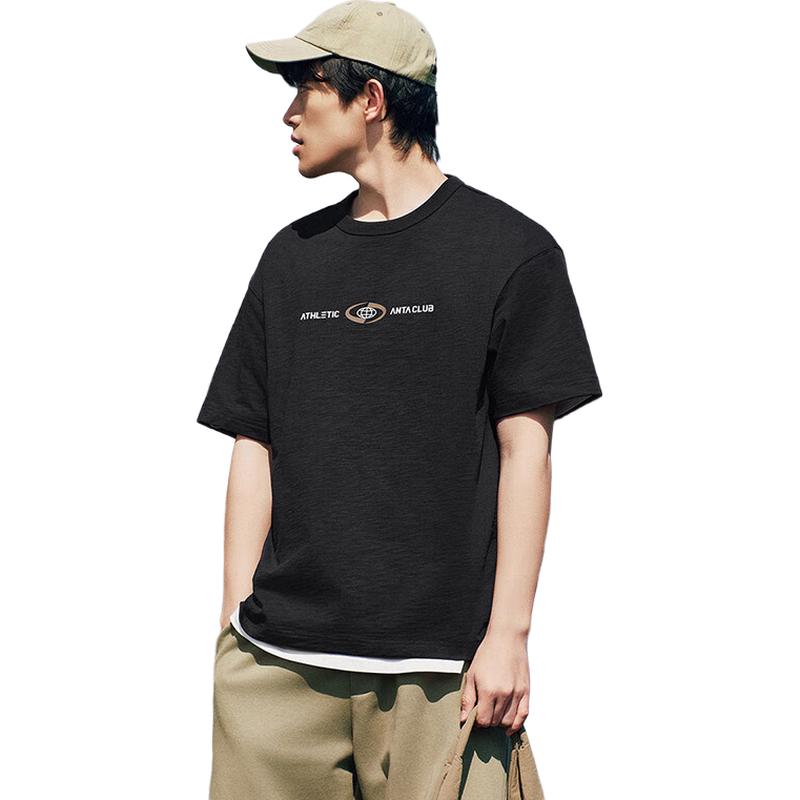 Anta Men s Wang Yibo Pure Cotton Short Sleeve T-Shirt S