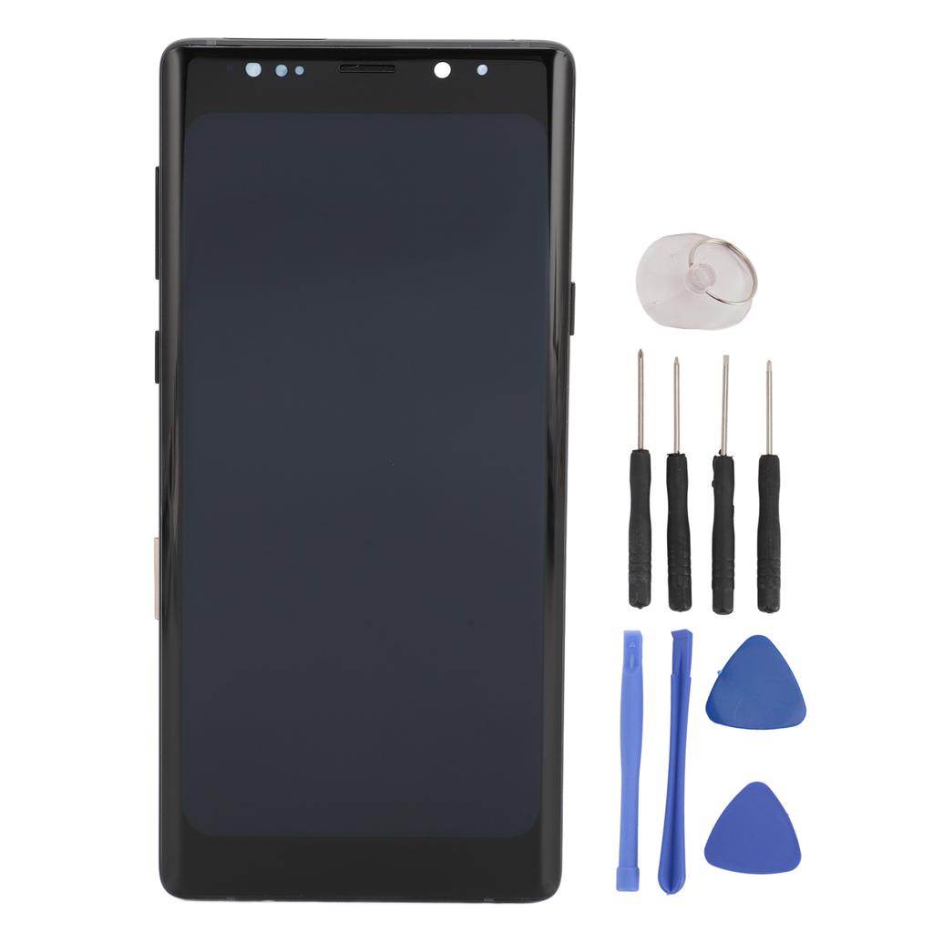 Screen Assembly with Fingerprint Repair Tool Kit Scratch Proof LED Touch Screen for Galaxy Note 9