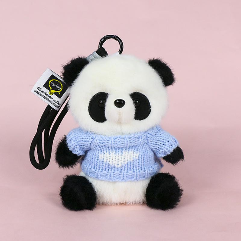 Premium Scented Panda Pendant Backpack: Dressed-Up Panda Doll In Various Styles