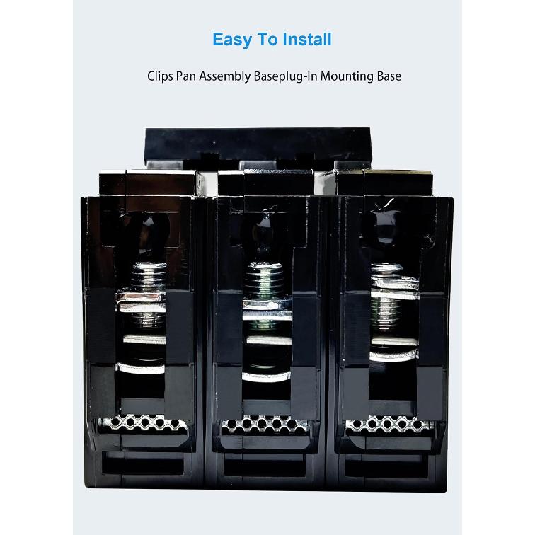 Q3100 100-Amp Three Pole Type QP Circuit Breaker Plug-in Mount Standard MCB Thermal Magnetic Protection, 10KA 120/240V, Compatible with Siemens PL