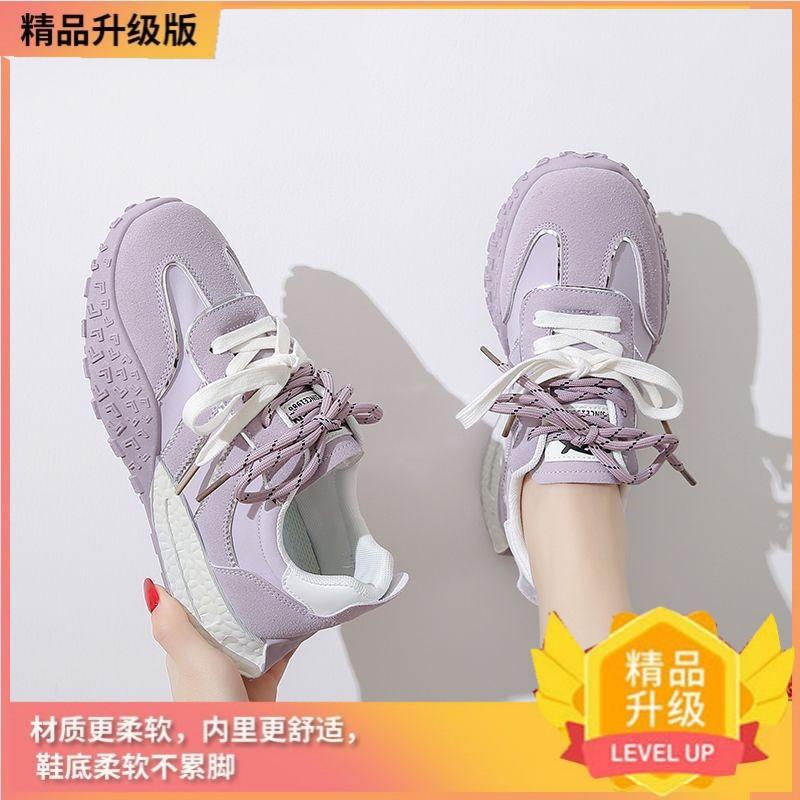 thick-soled German training shoes women's spring and summer new double lace-up versatile fashion casual soft-soled lightweight sports shoes
