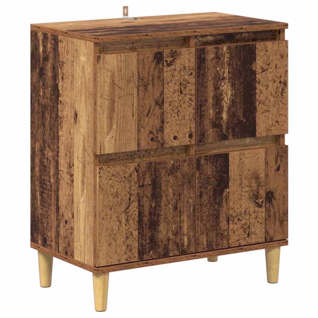Sideboards 3 Pcs Reclaimed Wood 60 X 35 X 70 Cm Engineered Wood