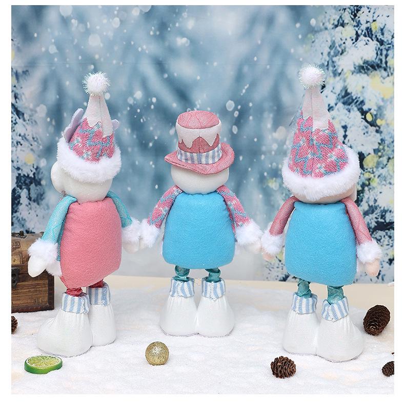 Neue Bonbonfarbene Weihnachtsmannpuppe: Einziehbare Weihnachtsdekoration für Hotels und Einkaufszentren