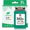 Cartușe de cerneală Recondiționate 343XL pentru HP Cartuș 338 343 XL Photosmart B8330 B8350 2610 2710 Deskjet 460 5740 6520