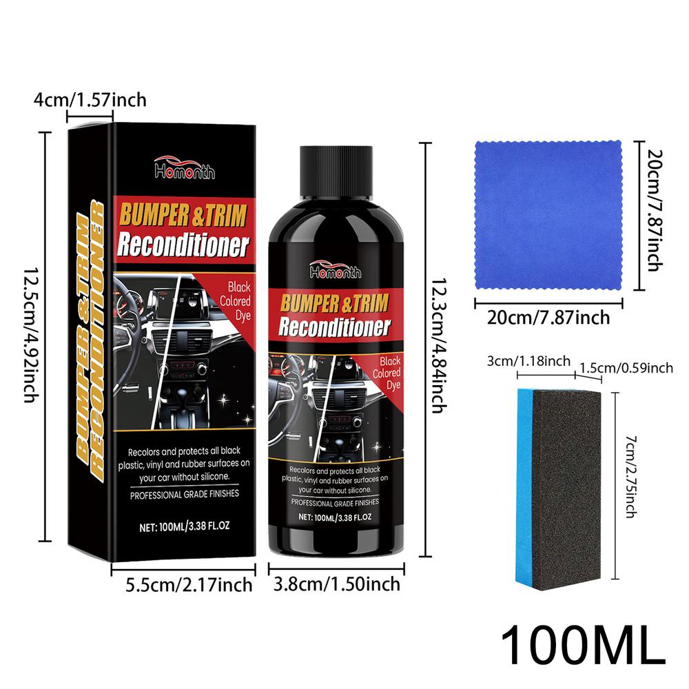 

Средство для восстановления чистоты салона автомобиля 100 мл, средство для очистки черных деталей салона автомобиля, средство для ремонта царапин черного цвета