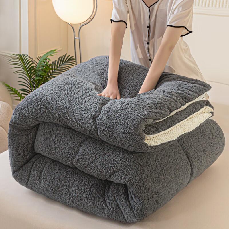 Soybean Fiber Lamb Fleece Comforter