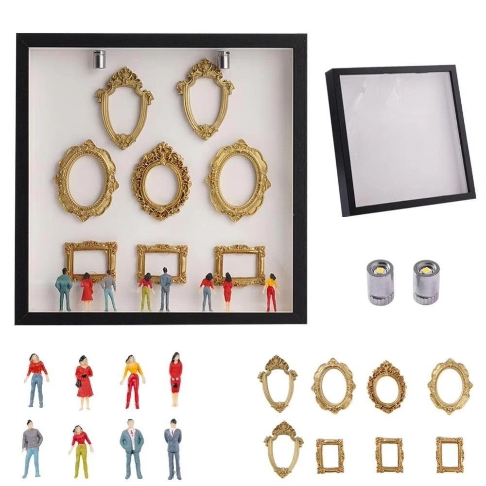 Caja de Sombras Creativa para Conservar Recuerdos Marco de Fotos Miniatura DIY Regalo de San Valentín