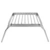 Folding Campfire Grill Stainless Steel Collapsible Camping Stove Grate Rack Net for Barbecue Picnic Camping Backpacking
