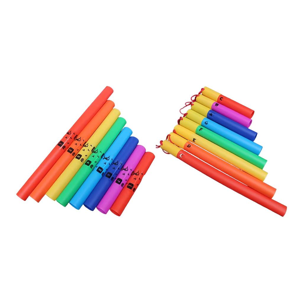 Music Tubes Classroom Instruments Early Learning Teaching Tools 8 Tones Sound Tube Diatonic Set of 8 for Toddlers Preschool
