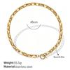 Europäische Retro 18K Gold Halskette für Damen - Hochwertiger schlichter Stil mit vielfältigen Designs und Edelstahlkette