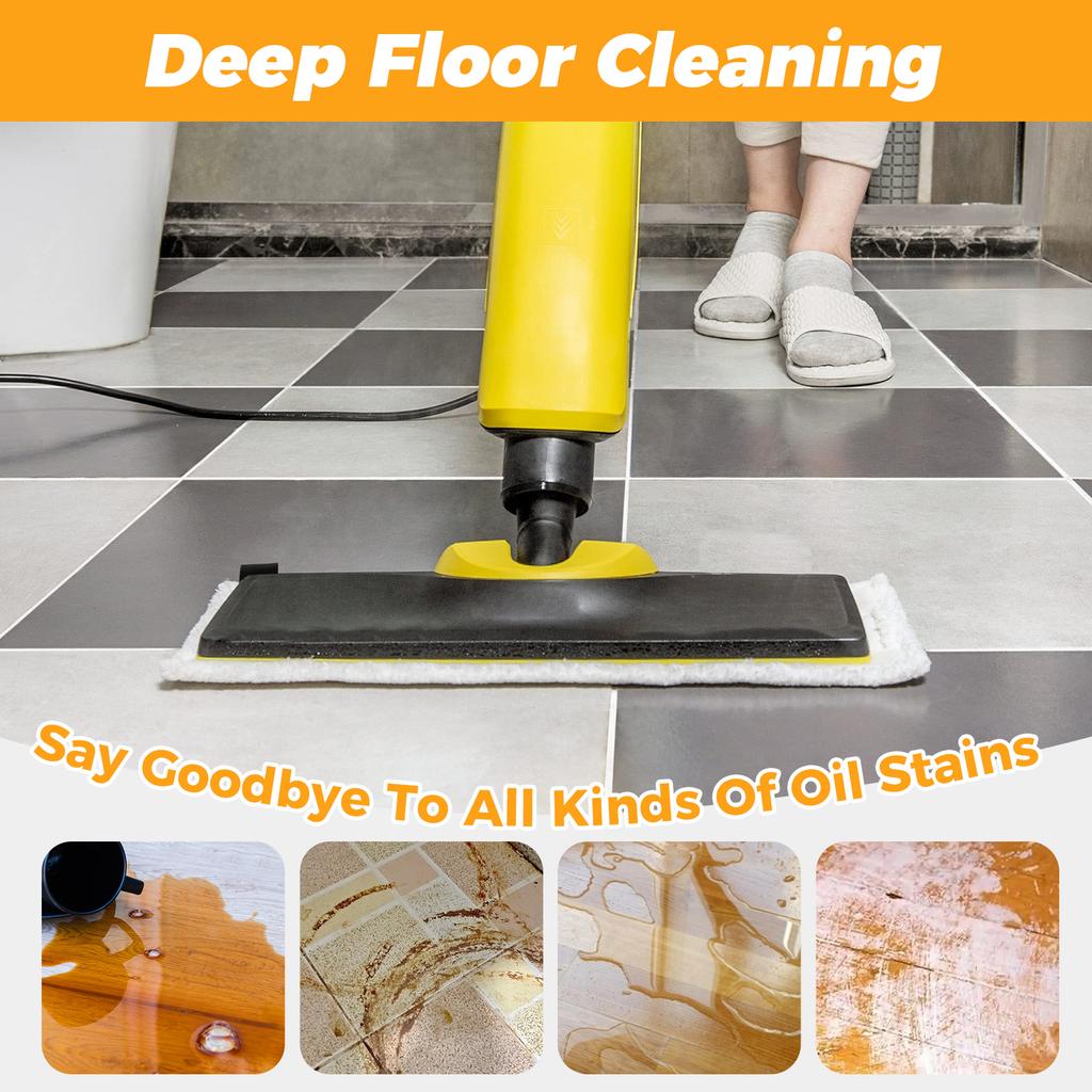 10Pcs Microfiber Replace Mop Pad Water Absorbent Steam Replacement Mop Head Floor Dust Cleaning Cloth Flat Squeeze Hand Free